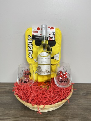 Mickey Wine Bottle Holder - Disney Wine Glass Holder