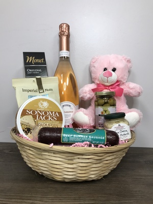 Mother's Day Sparkling Wine Gift Basket